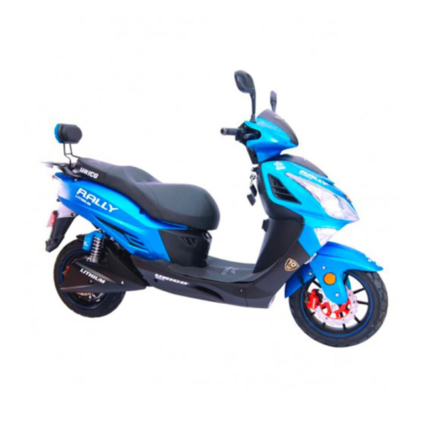 Moto eléctrica RALLY UNICO “EDICIÓN ESPECIAL 10TH ANIVERSARIO” azul con envíos a cuba